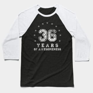 Vintage 36 years of awesomeness Baseball T-Shirt